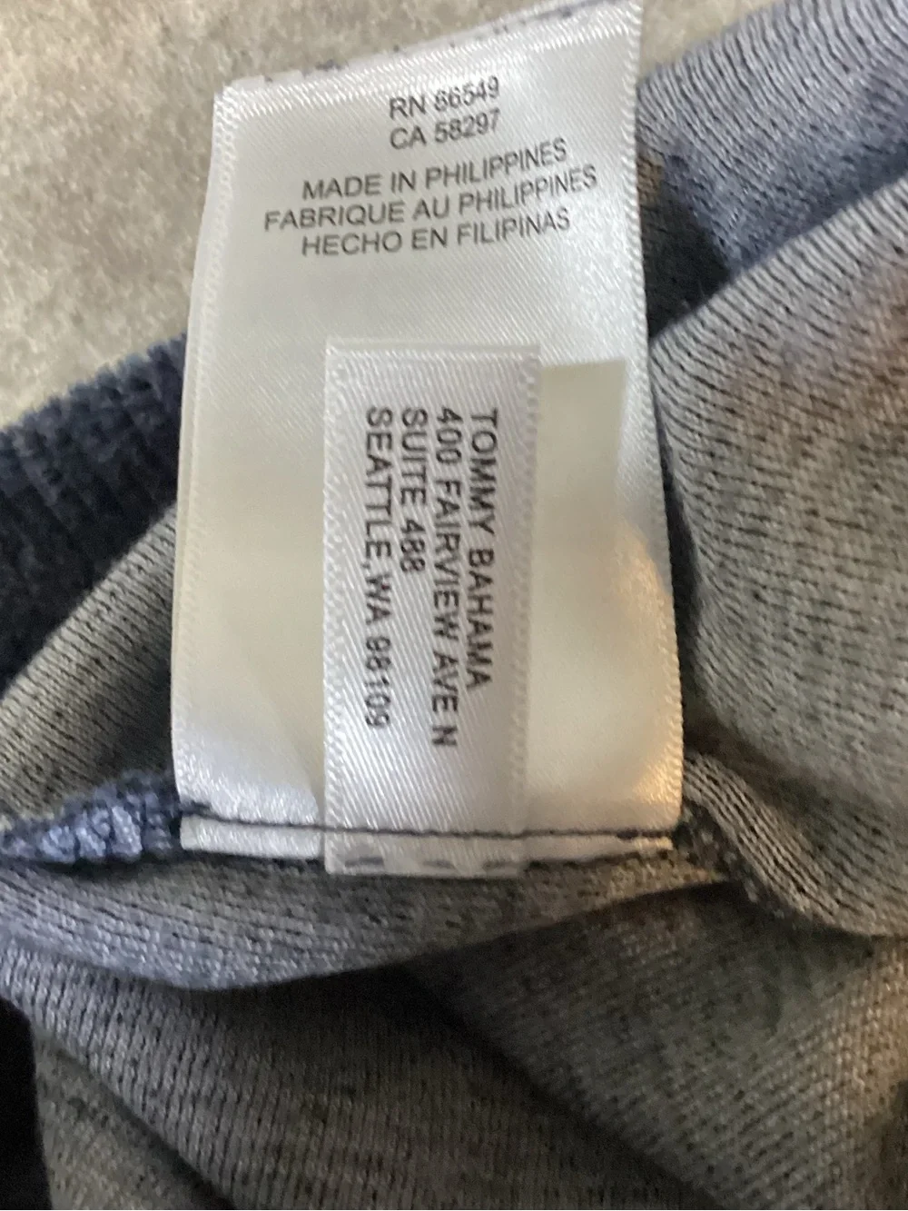 Tommy Bahama lightweight dark